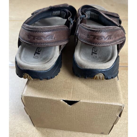 Teva Terra FI 5 Universal Sandals Mens US 12 Brown Leather Outdoor Shoes main image 8